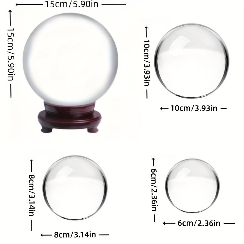 水晶玉 透明 11cm 3acb1f81-8f58-49e8-9c51-