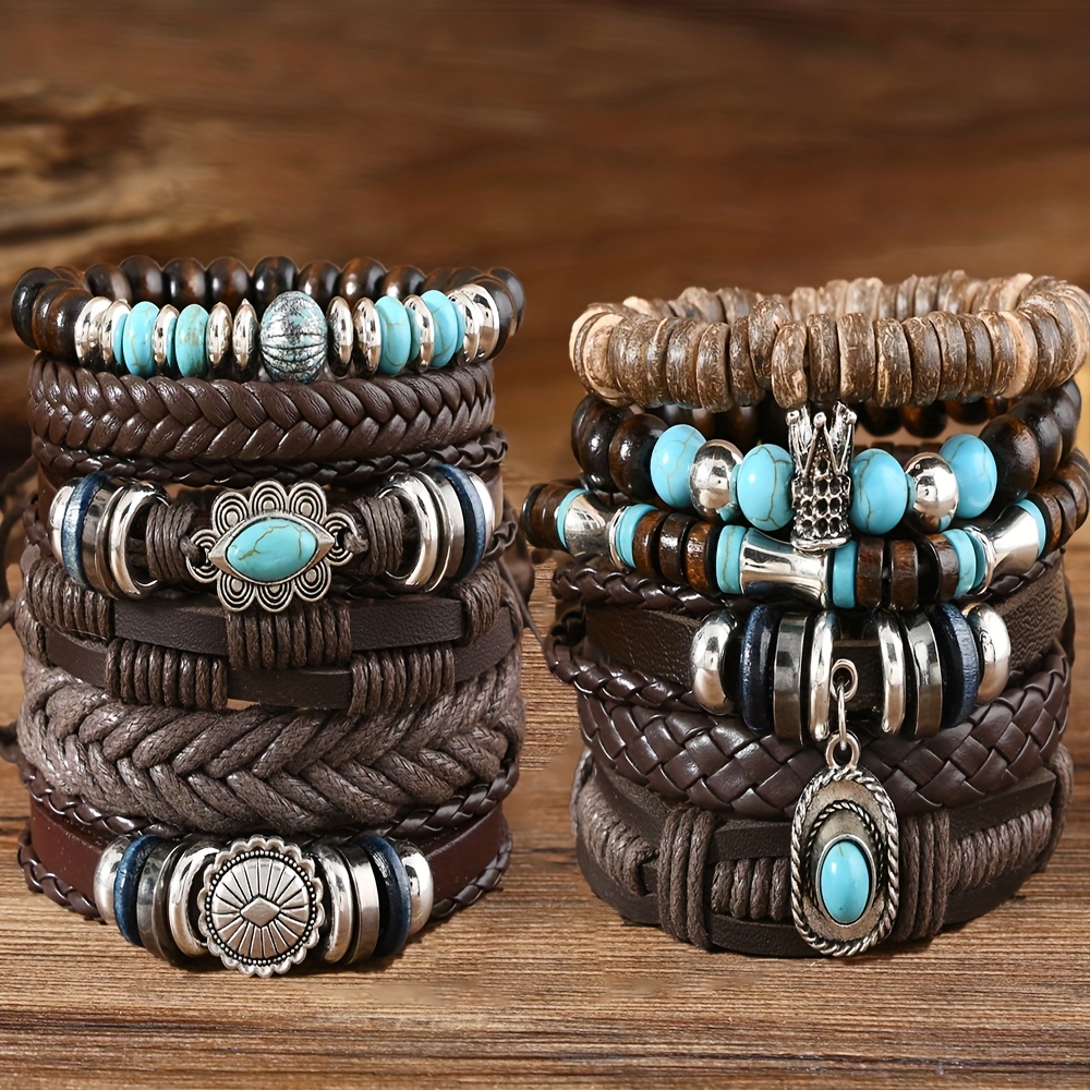 

12pcs & Cowboy Hat Bracelet Set - , - For