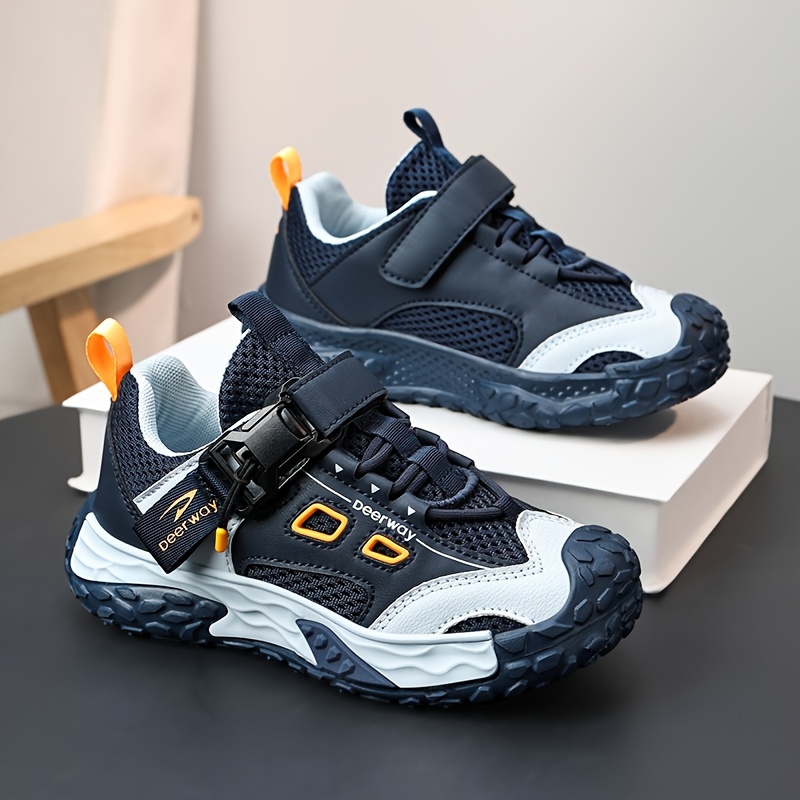 Boys' Lightweight Breathable Mesh Outdoor Sports Running Shoes