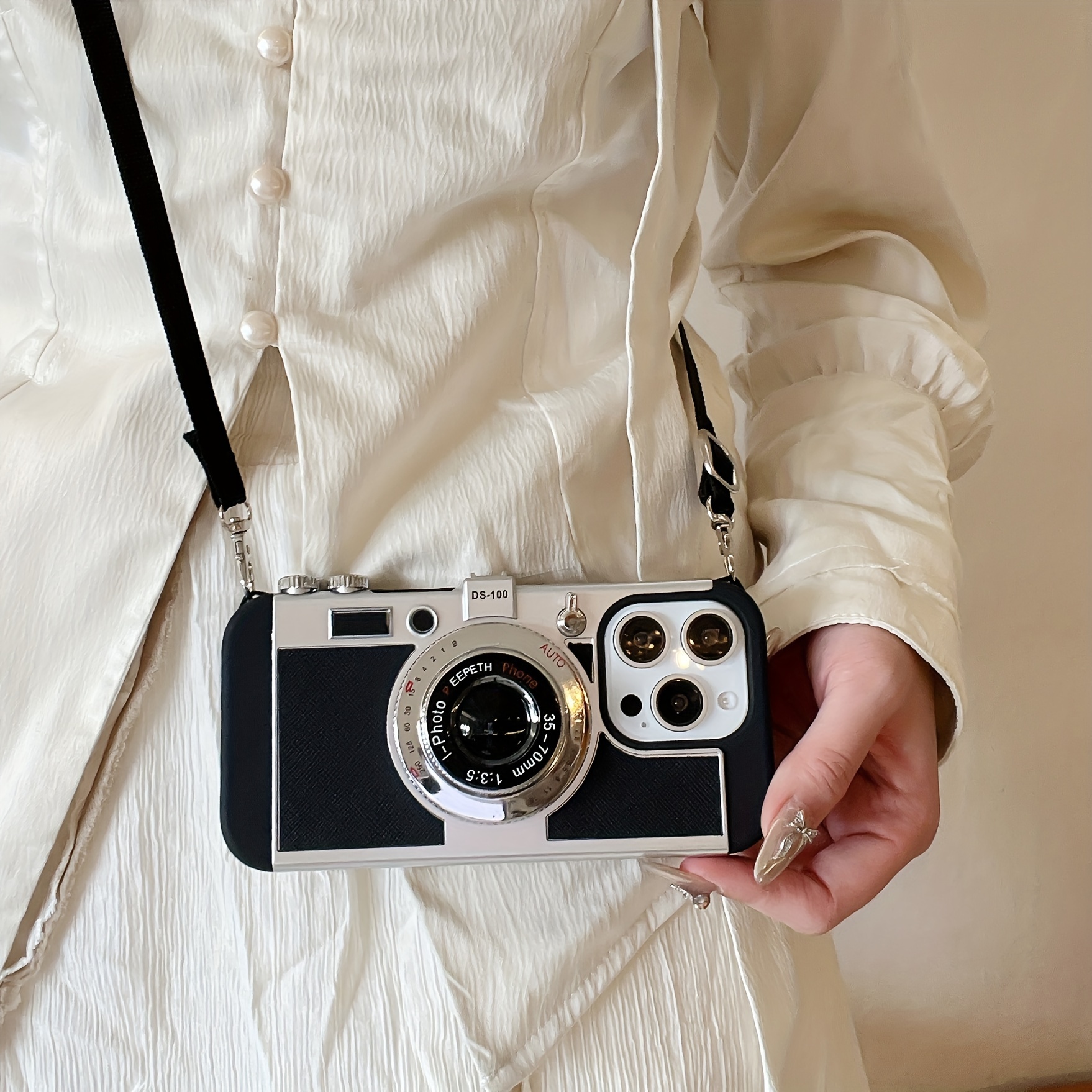 vintage simulation camera mobile phone case Temu