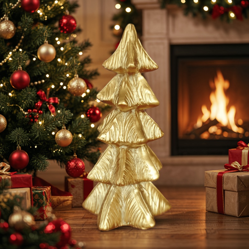 TEMU 1pc Christmas , Resin Craft Ornament, Home Desktop Decor, Christmas Gift Item, Suitable For Indoor/outdoor , Office, Or Party Decoration