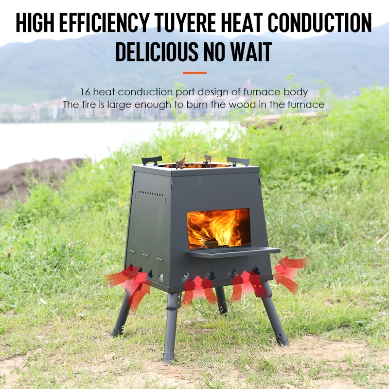 wood burning stove for camping sold on Temu Canada