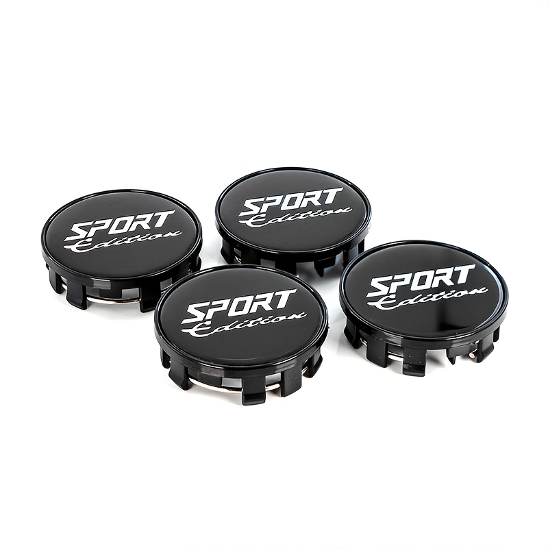 E-shop 4 Stk. 54 mm Auto-Radnabenabdeckungen Radschutzabdeckung für Autoräder Felgenkappen