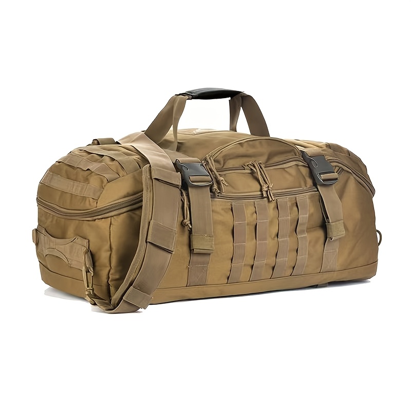 TEMU 600d Extra Thick Oxford Fabric Luggage Bag, Outdoor Sports Fitness Bag, Backpack, Handbag, Unisex, Suitable For Weekend Travel And Large Sports,