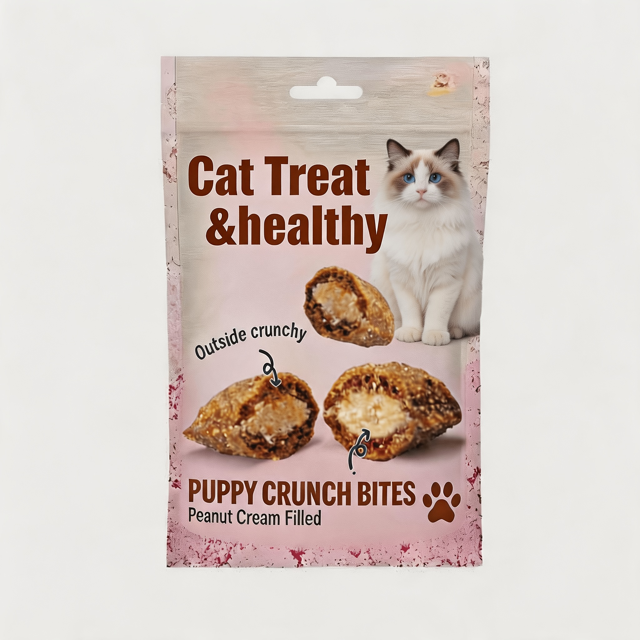 Crunchy Cat Treats, Crispy Cat Snacks, Biscuits, Added Fish Oil, Rich In , 60g X 3 Packs
