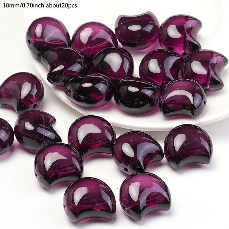 20pcs Transparent High- Beads, Cute Animal Shape Loose Glittering Assortment, Suitable For Diy Earrings Bracelets…: retailer-supplied image