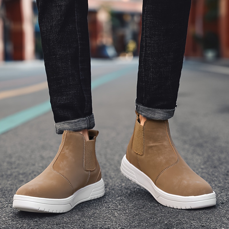 botas chelsea altas hombre sin cordones versátiles Temu Spain