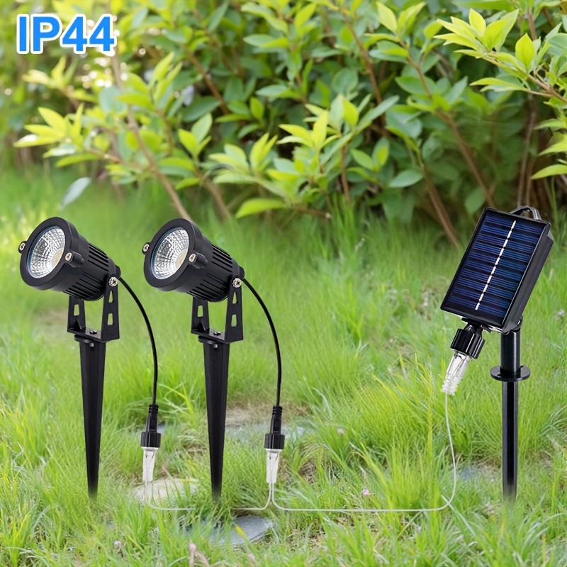 Mixtooltoys Solar-Strahler Gartenleuchten – 3000K Warmweiß, 650 Lumen, Wasserdicht, Bis 12h Laufzeit, Mit Erdspieß & Wandmontage