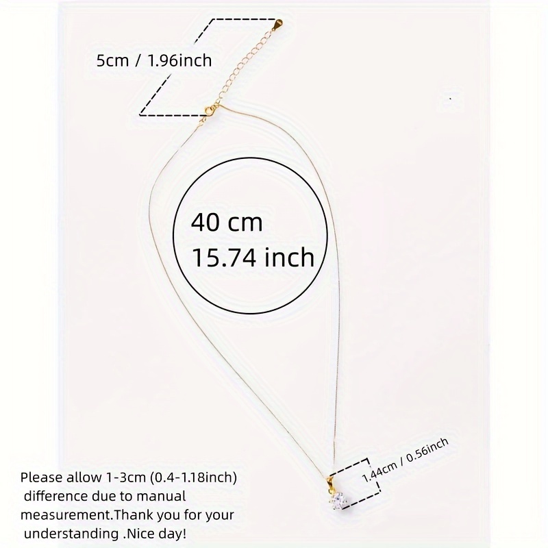 Women's 1CT Moissanite Pendant Necklace — Elegant Gift