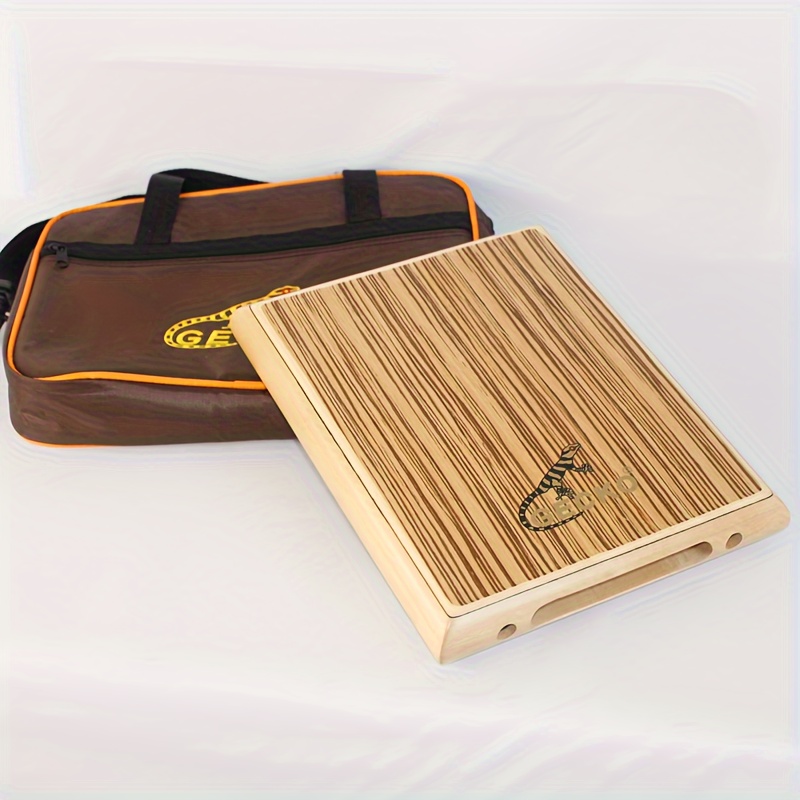 Gecko Pad-2 Portable Drum Kit - Easy-to-learn Handheld Percussion Instrument With Carrying Case, Zebrawood Technology, Includes Travel Bag