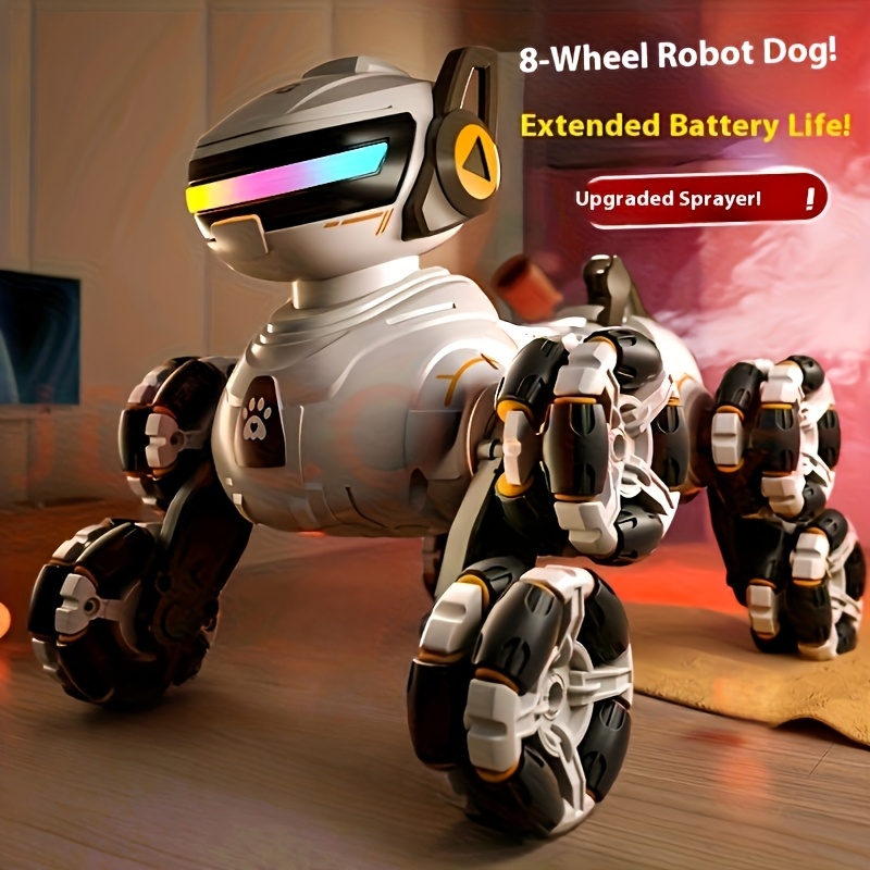 Image of Upgraded 2nd Gen Large Robotic Dog With Gesture-sensing Remote Control, Toy, - Stunt Mechanical Walker For & S, Large-scale Rc Pet Drone (ideal Holiday Gift)