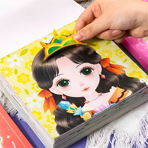 2pcs princess dress up sticker books of stickers for countless fabulous looks spark your imagination super focus and moving the perfect sticker activity book for kids