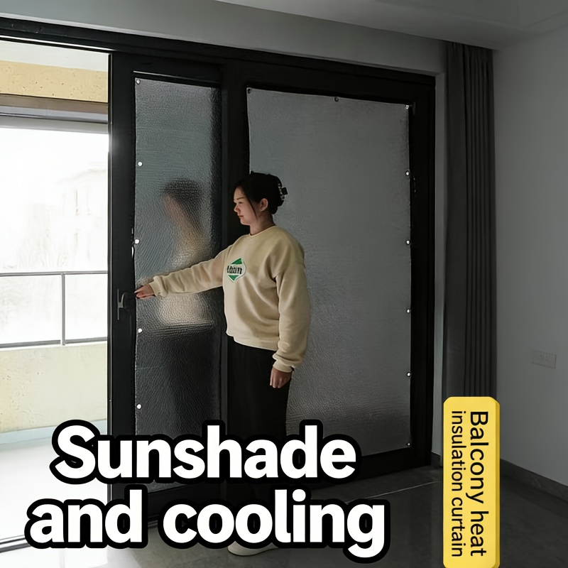 Vanabri Static Window Film With Suction Cups, Anti-heat Sun Protection & Blocking, Full Shade Insulating Window Tint For