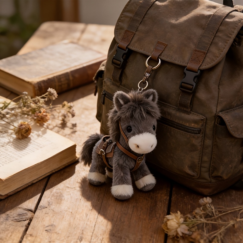 zodiac horse mascot keychain charm a cute horse pattern with   inspired details as a portable decorative pendant and practical key accessory that symbolizes good luck   and holiday     Product details 7