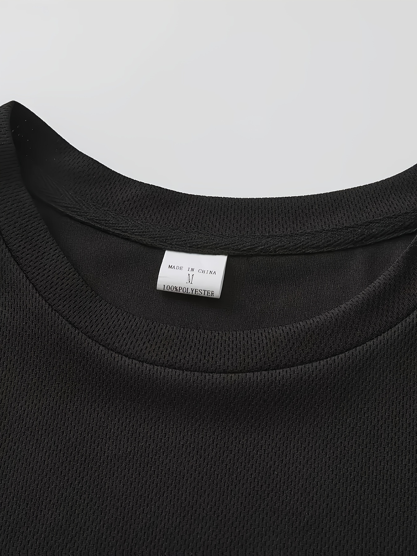 T-shirt uomo con stampa diamanti neri girocollo maniche corte_voghion.com