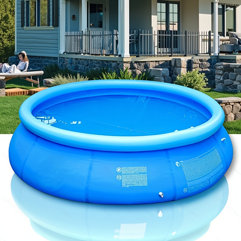 person round inflatable swimming pool uv protection easy