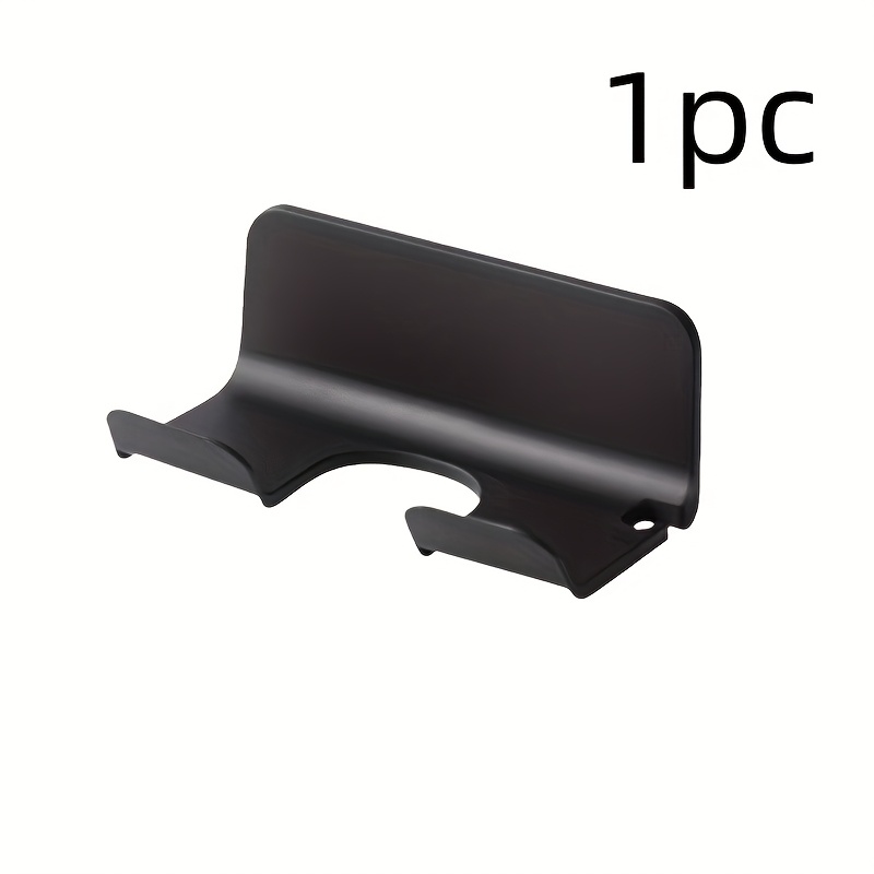 TEMU 1pc Wall-mounted Hair Dryer Storage Rack, Hair Dryer Shelf, Corner Hair Dryer Stand, Bathroom Hair Dryer Organizer, Bathroom Trays