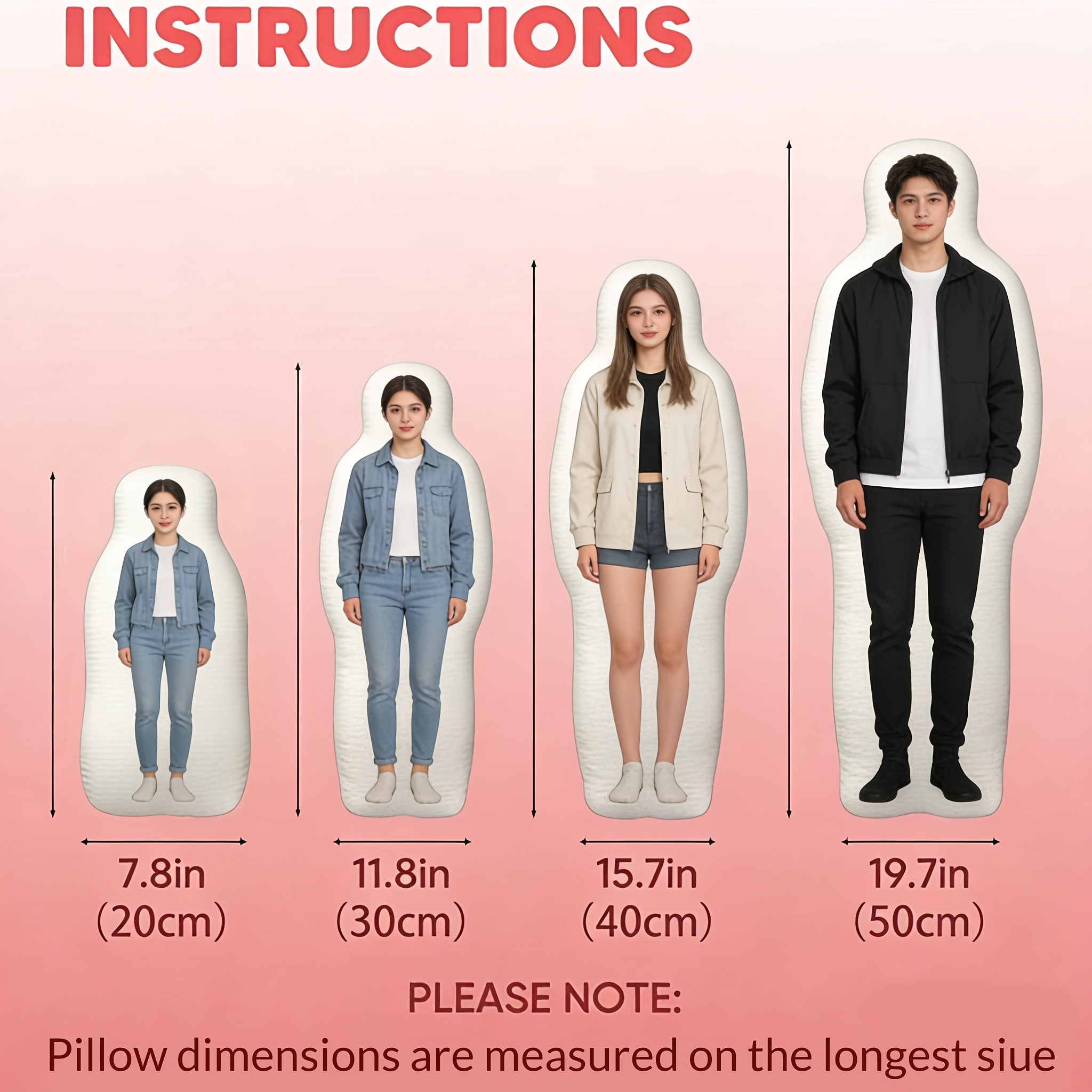 Image of Custom ! Custom Human Pillow Photo Diy Personalized Couple Doll Birthday Custom Couple Doll Creative Birthday Gift For Girlfriend