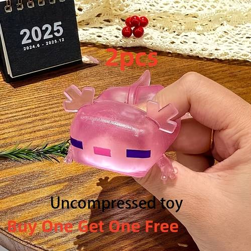 free 2pcs axolotl cute axolotl squeeze toys soft and stretchable popular party favor gift relax sensory toy halloween christmas easter birthday party favor bag fillers classroom reward supplies