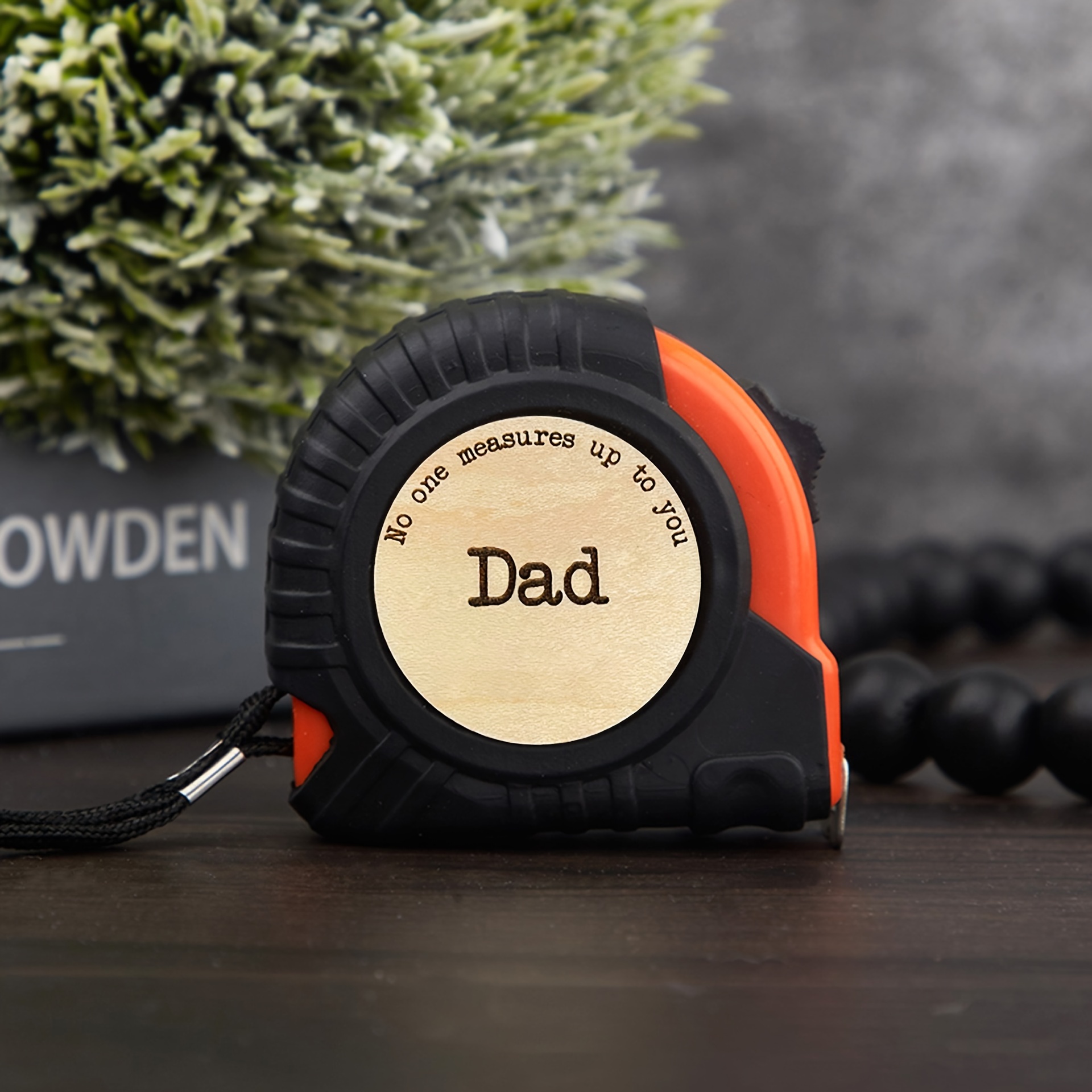 

Personalized For Dad - " Measures " Engraved Wooden - Plastic And , Display, 0.1 Measurement Accuracy - Unique Father's Day And Christmas