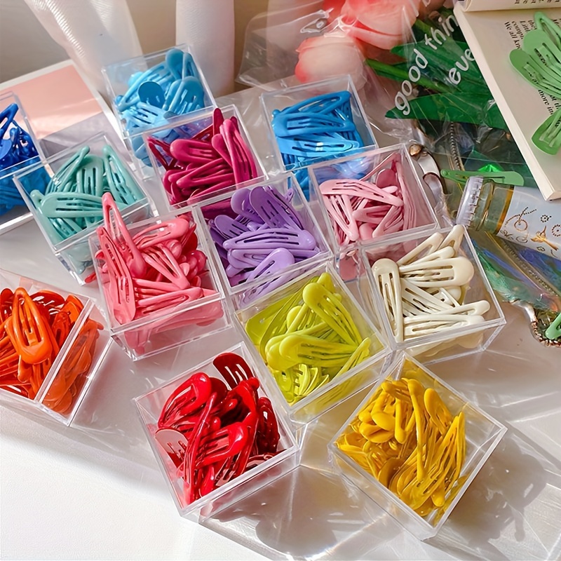 

24pcs/36pcs Colorful Hair Side Clips Trendy Hair Fringe Clips Broken Hair Finishing Clips Stylish Hair Barrettes For Women And Daily Use
