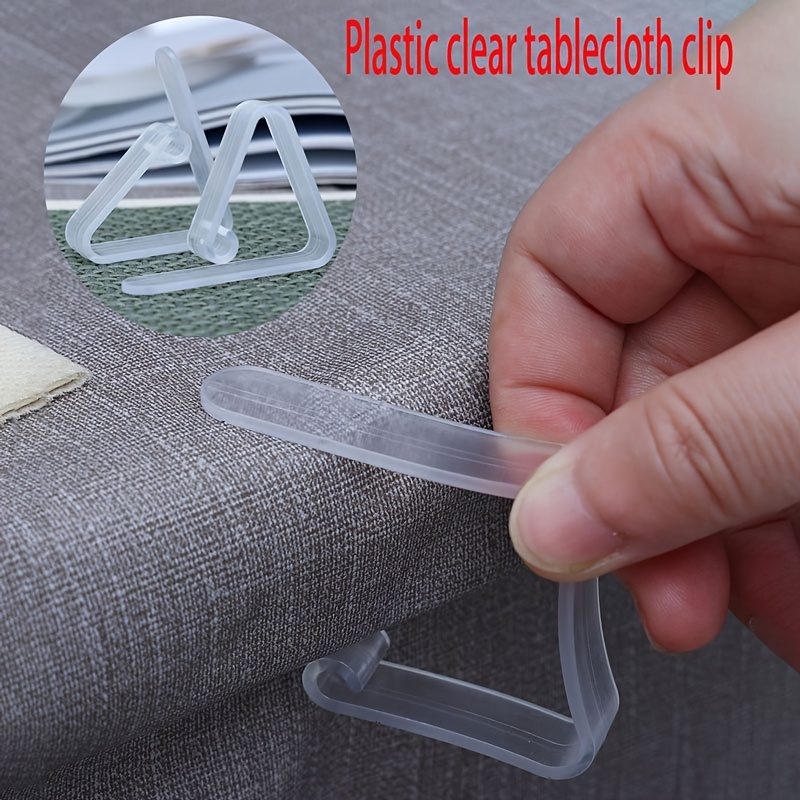 

10pcs, Transparent Windproof Tablecloth Clips, Picnic Tablecloth Clips, Anti-slip Fixator Suitable For Home Kitchen Restaurant Wedding (transparent) Outdoor Indoor Parties Ceremonies Camping