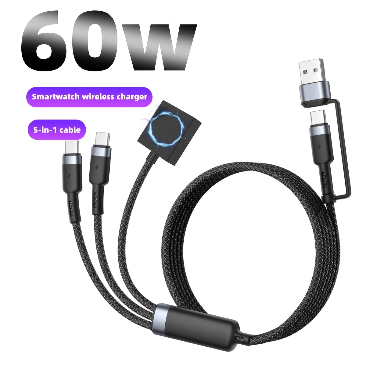 Wireless Charging Smart Watch Charge Cable Wattup Energous