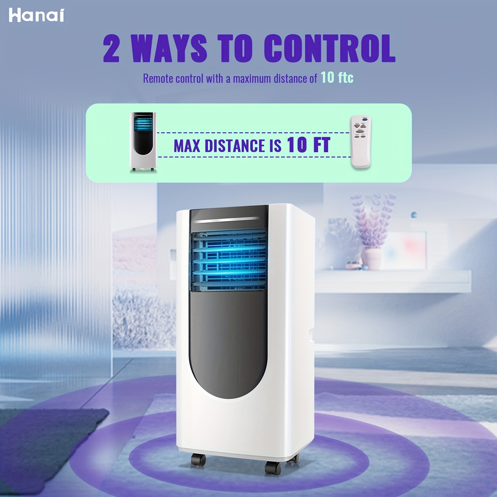 WANAI R 8000 BTU Portable Air Conditioner with Dehumidifier Air... product image 4