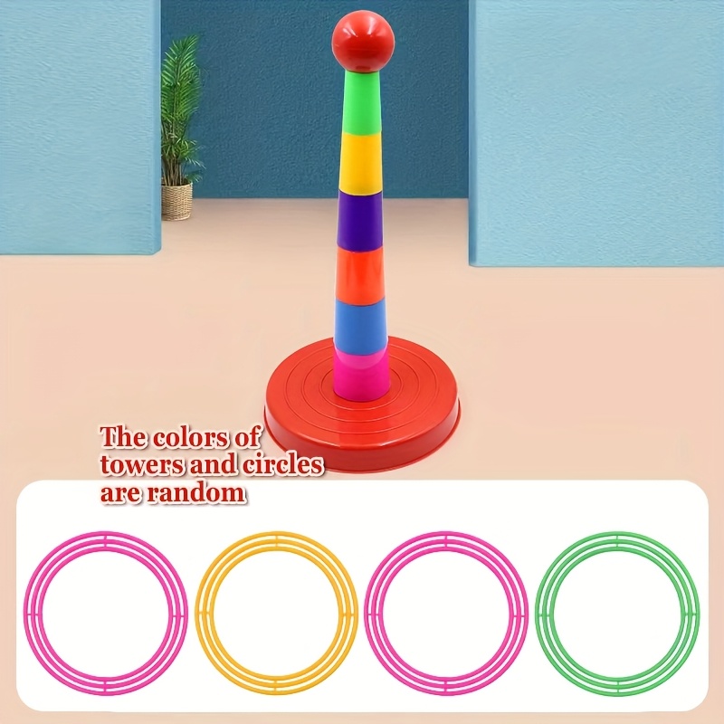 Image of Colorful Plastic Set | Vibrant Multi-colored Hoops For Outdoor Parties, Kindergarten Activities, And Holiday Fun (random Colors) - Durable Abs Construction