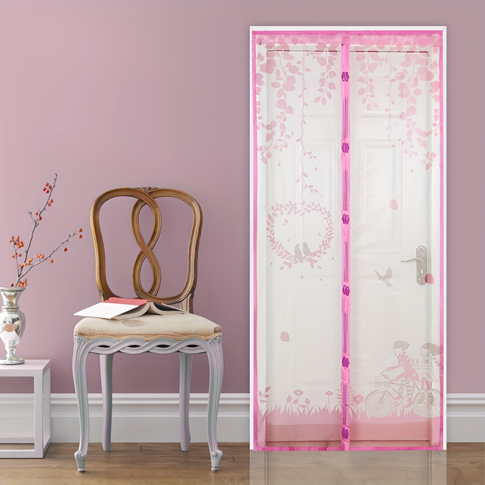 Magnet Fly Screen Door Insect Protection 230 X 205 Cm,pour Porte De Terrasse ,porte De Balcon,de Chambre Utilisable En Intérieur Et En Extérieur - Blanc