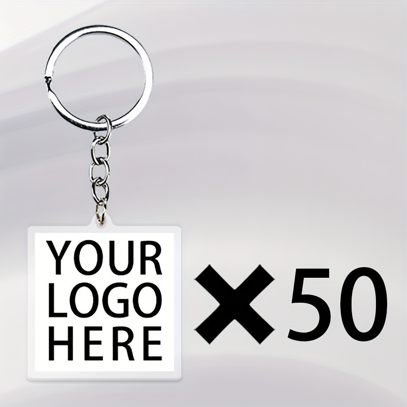 E-shop Geschenk für Sie/Ihn 15/30/50/100 Stück einzigartiger Acryl-Schlüsselanhänger, Anhänger, Acryl-Anhänger für soziale Medien Zahlungs-Tags,