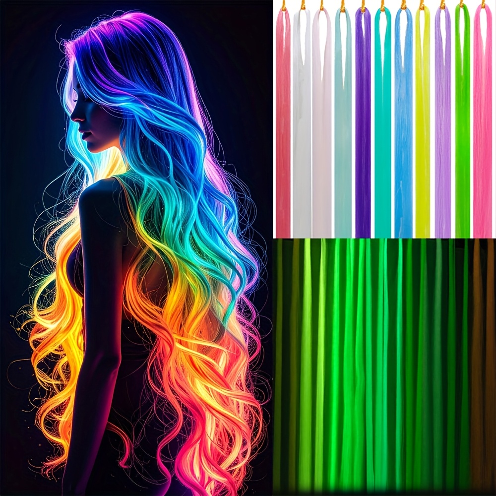 Y2K Luminous Glow Hair Extension Pieces