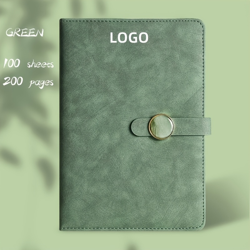 Custom A5 Faux Leather Password Notebook Gift Set