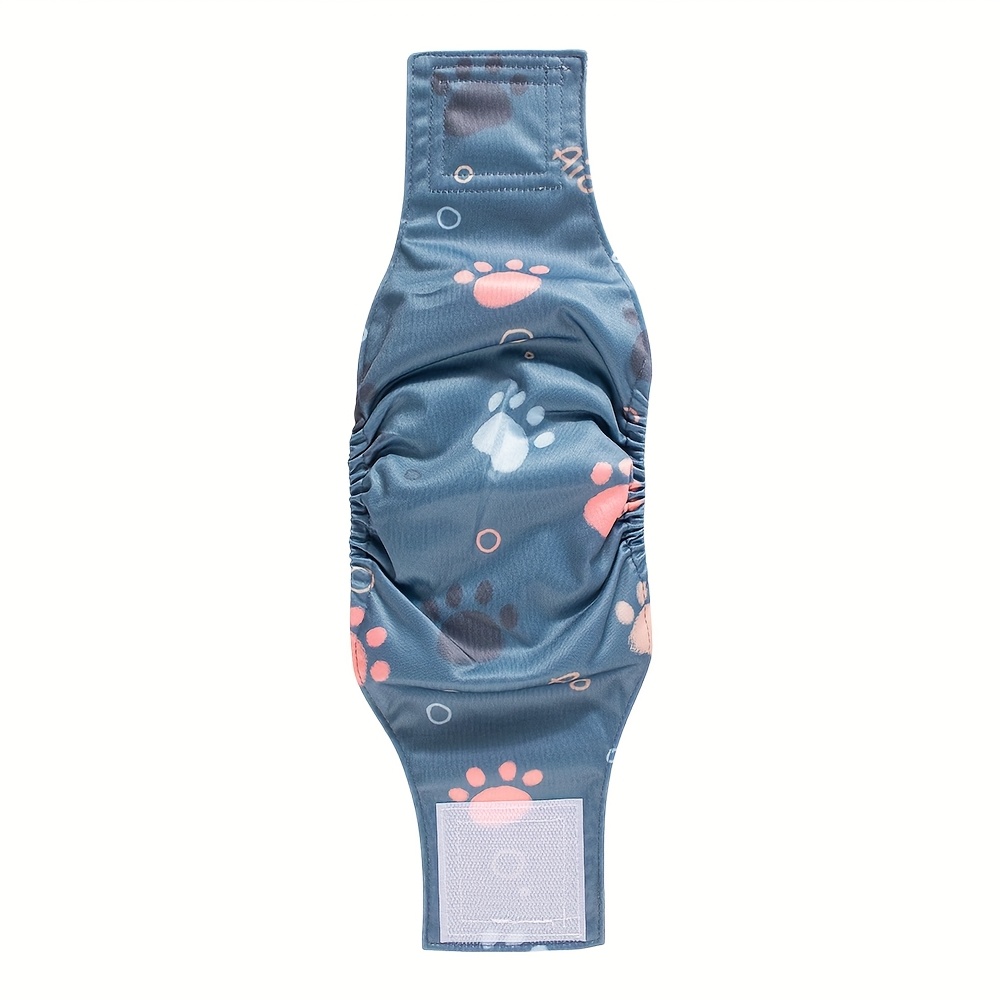 TEMU 1pc Male Bands Washable And Reusable Cloth Dog Diaper, Pet Safety Pants, Anti-marking Wrap, Male Dog Potty Training Belt, Dog Diaper For Male