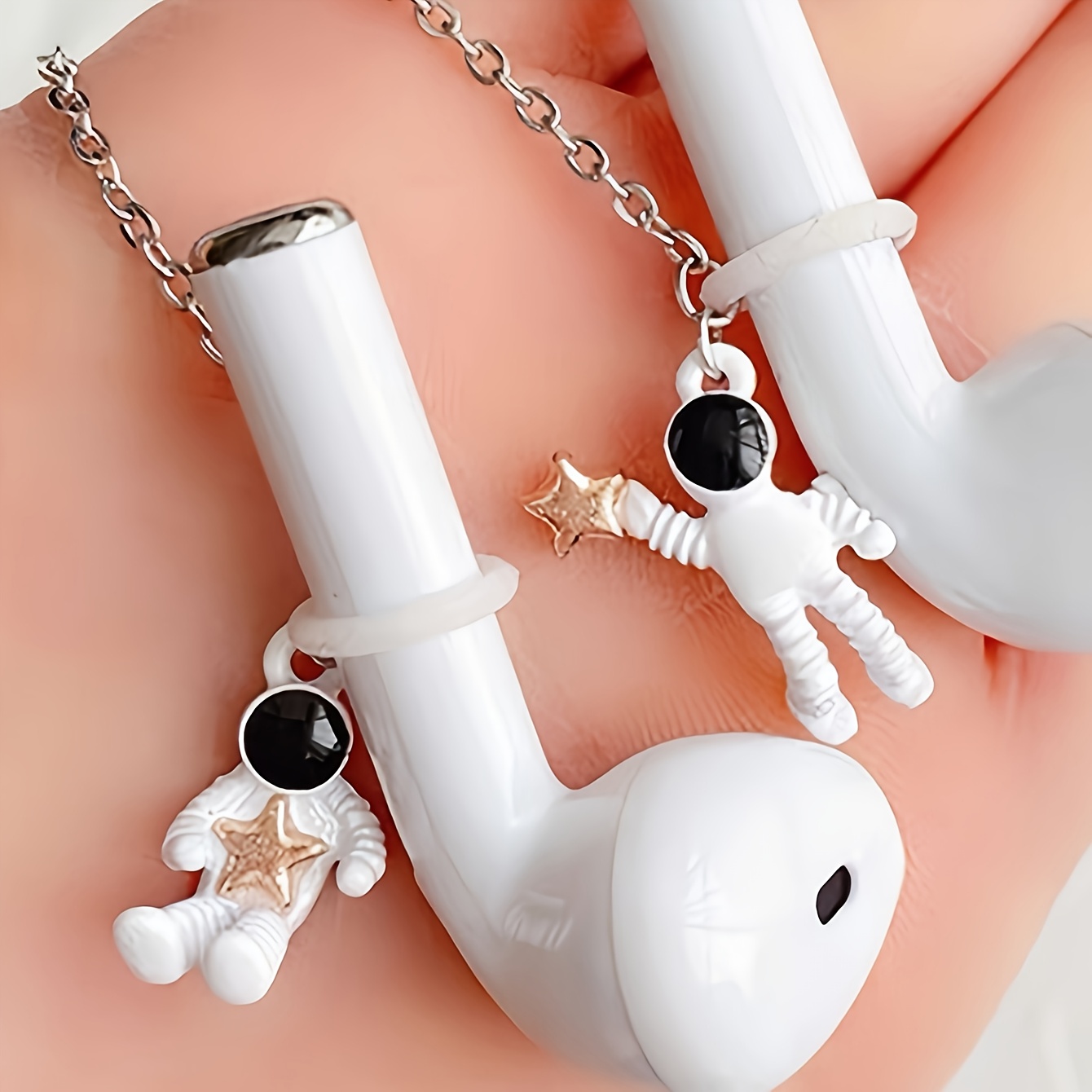 TEMU 1pc Cordon Anti-Perte pour Écouteurs Décor Astronaute