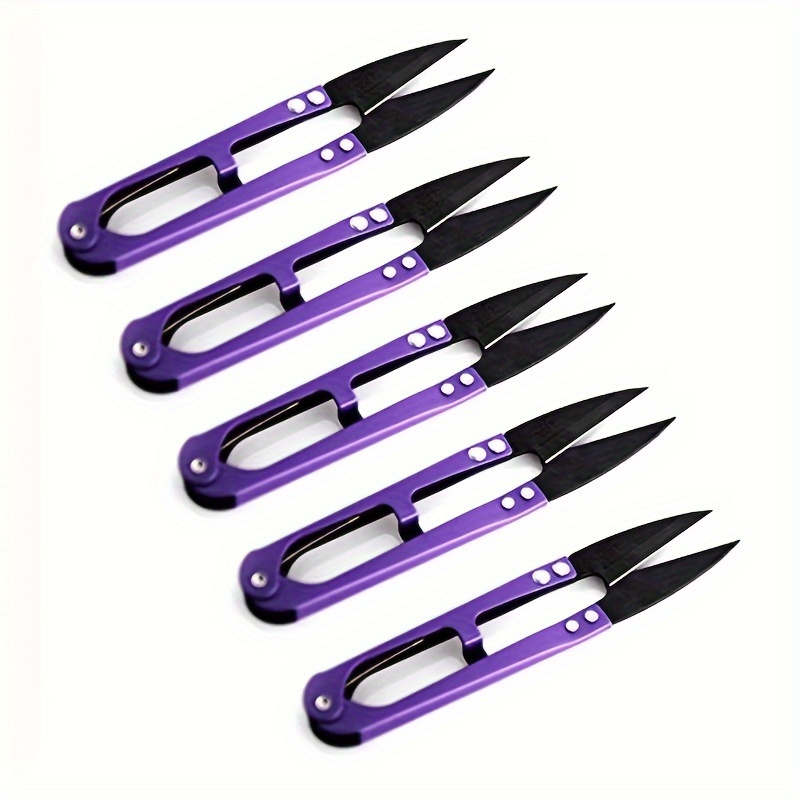 

5pcs Mini Spring-loaded Embroidery Scissors, Steel Thread Cutter For Sewing, Cross Stitch, Gardening, Fishing Line, Diy Sewing Supplies, Tailoring Shears For Home Use