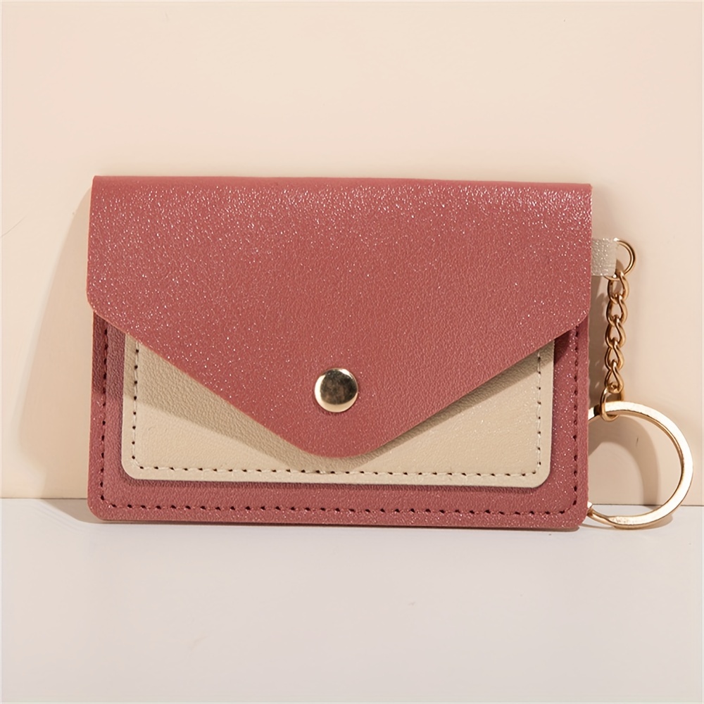 TEMU Mini Clutch Personalizado para Mujer - Bolsa Ultra Delgada, con Cierre a Presión, de Costuras, Billetera , Con Bolsillo - Accesorio Diario Ideal