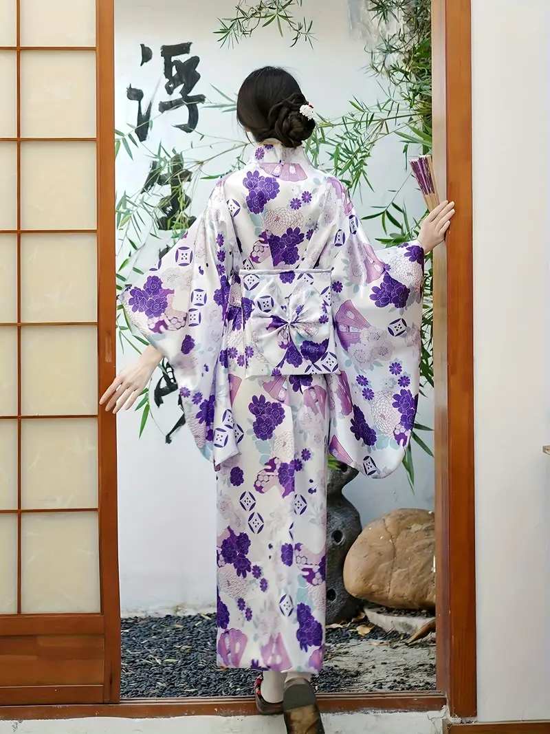 purple japanese dress Japanese Original Lolita Noble Elegant Gradual Change Purple Dress Flower Wedding Op Fluffy Princess Dress Sweet Girl Dresses