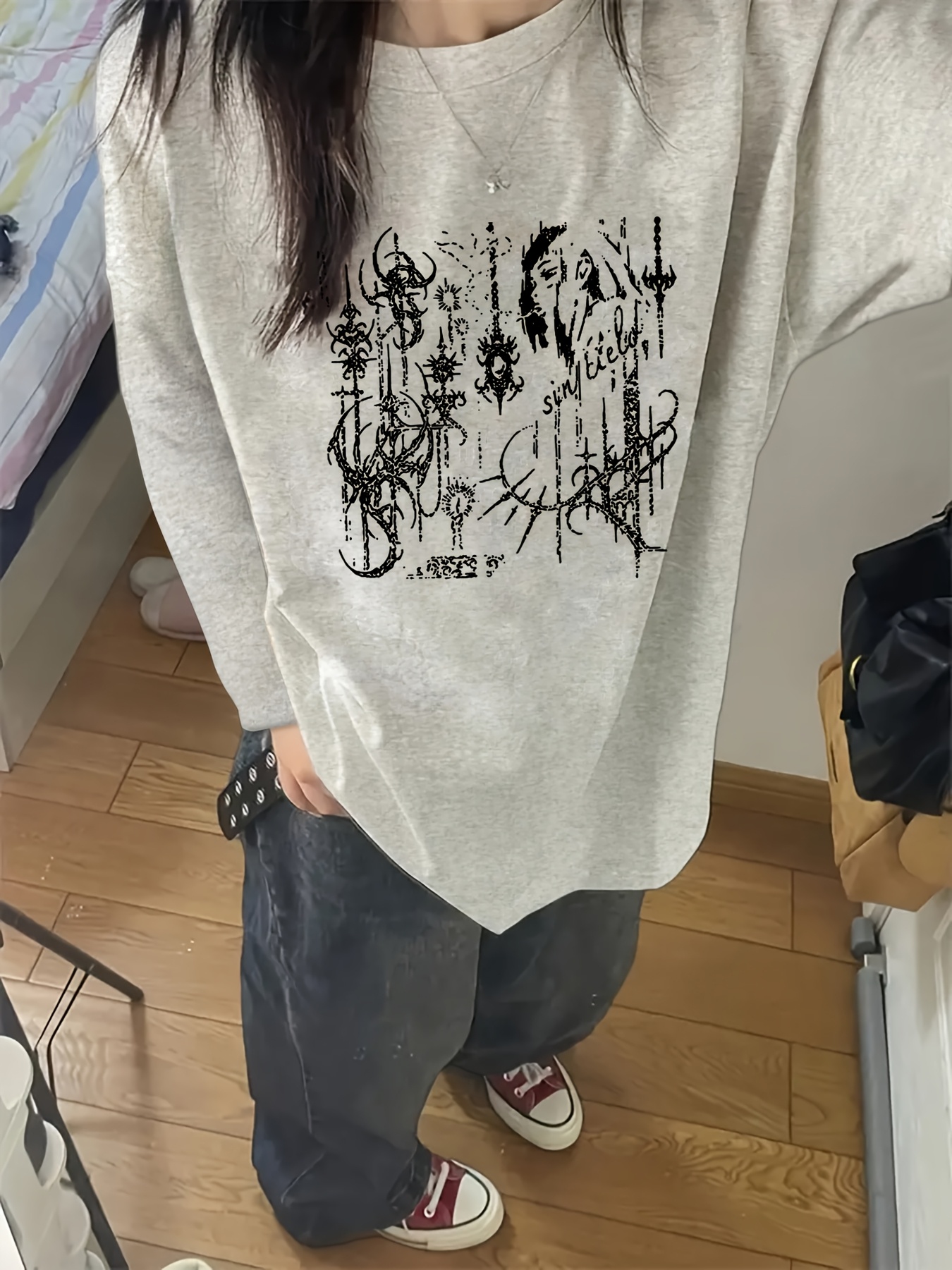 womens y2k korean style t shirt long sleeve - Temu Germany
