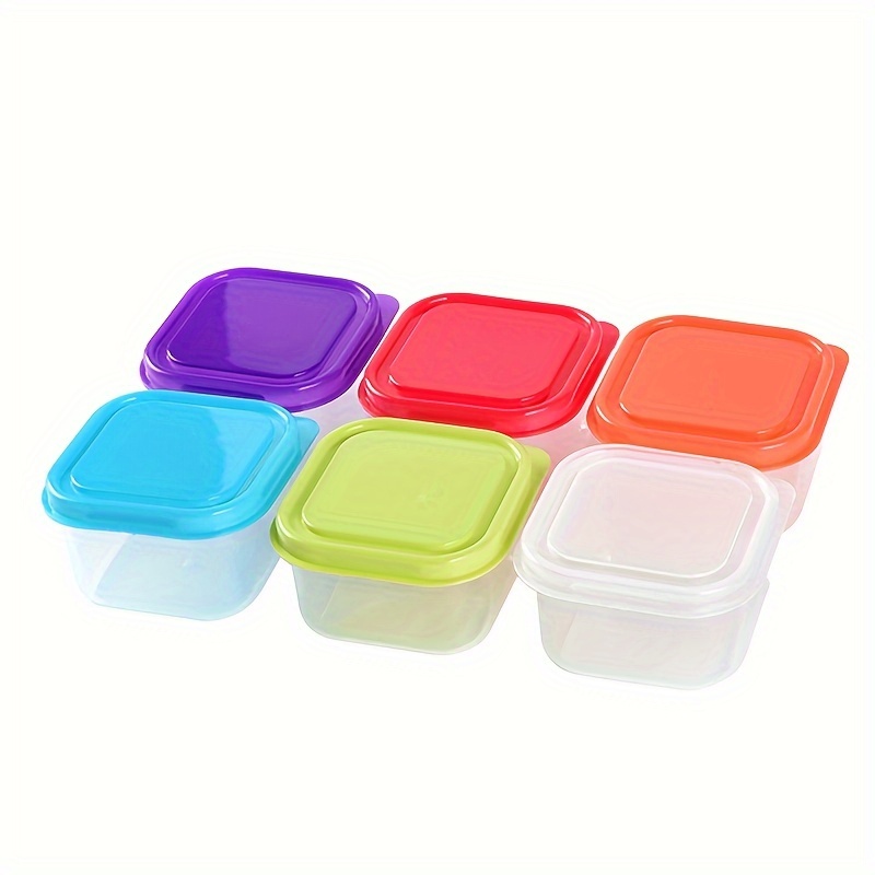 

4pcs Mini Travel Containers - Transparent, Lightweight & Portable Plastic Storage Boxes For Makeup, Jewelry & Small Items, Divided Compartments