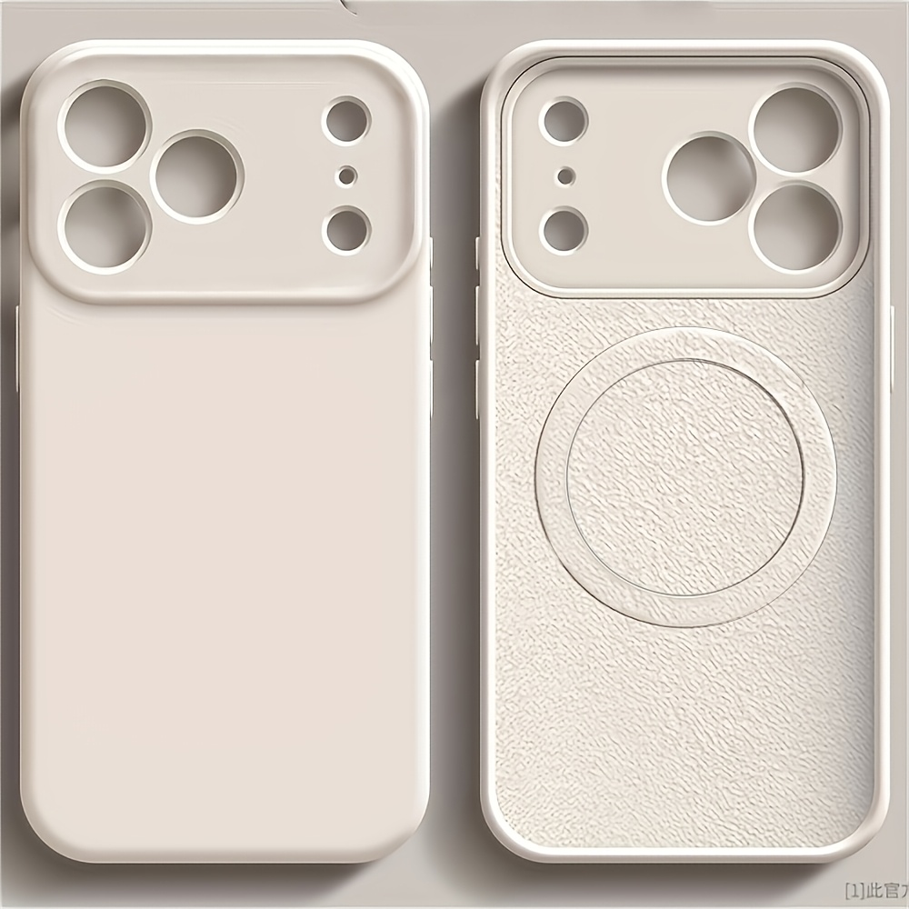 Image of Phone Case: Original Liquid Tpu Magnetic Phone Case For Iphone 17 Pro Max 17 Pro 17 Air 16 Plus 15 14 13 12 Wireless Charge Matte Cover