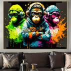 1pc vibrant music canvas art print fashionable frameless wall decor waterproof ideal for living room bedroom office bar contemporary animal print poster music wall decor