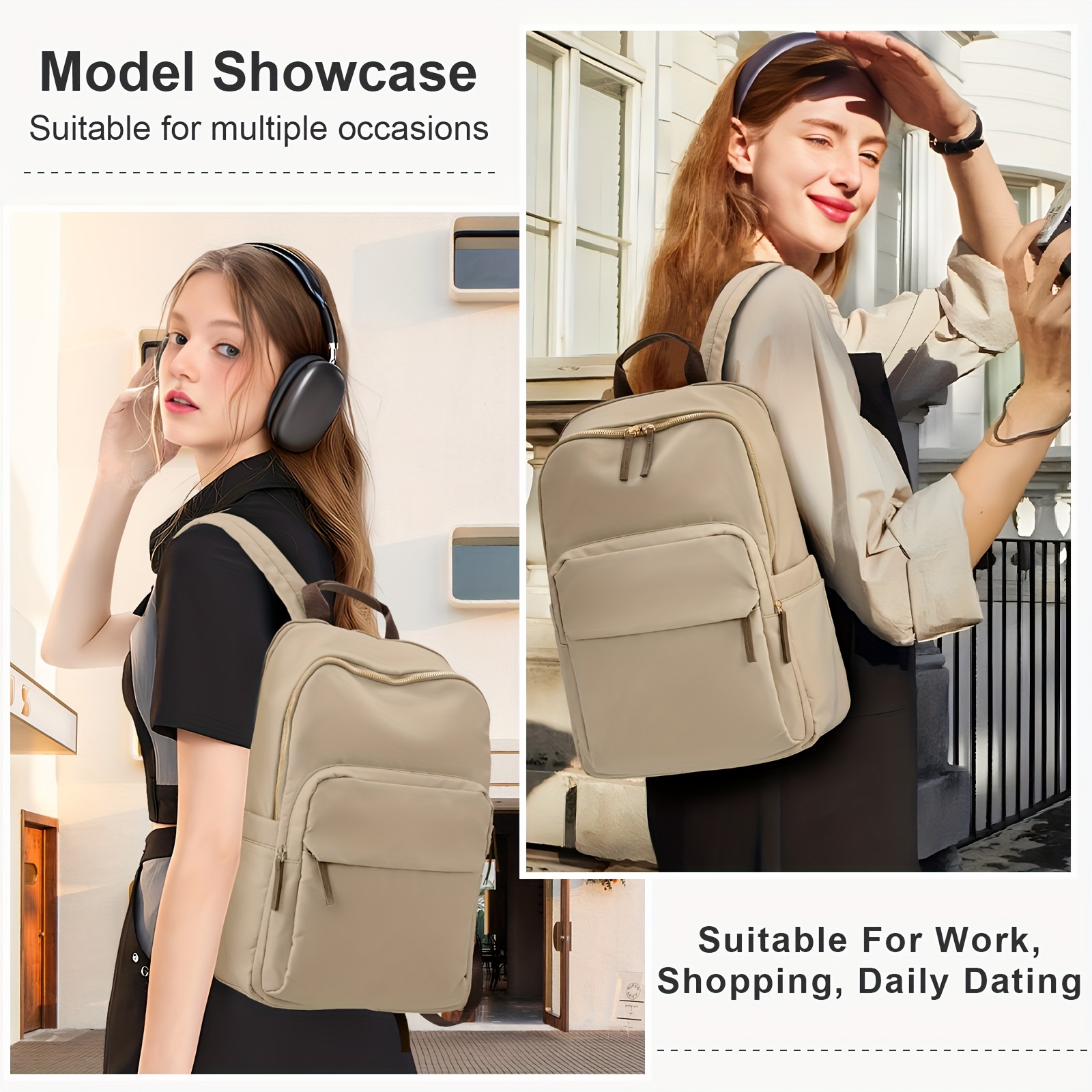 womens laptop backpack suitable 14 inch laptops fashionable - Temu