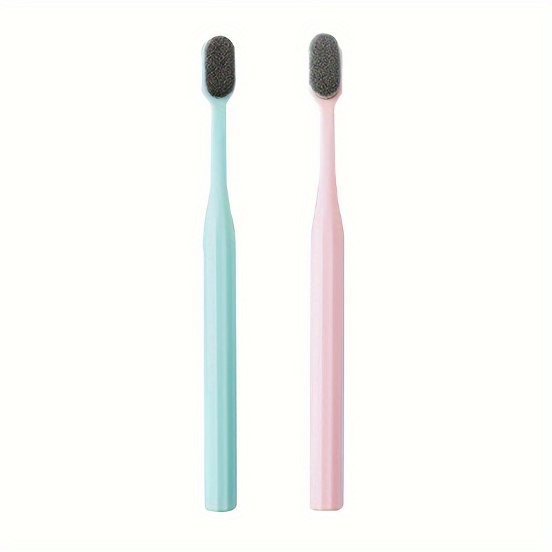 Bamboo Charcoal Toothbrush With - Super Soft Microfiber Bristles, Full -recommended For Adults & Gums, (for & Travel) - Suitable For Adults