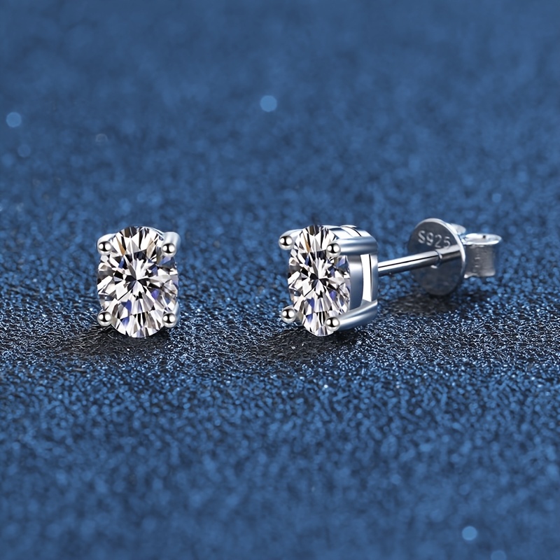 pigeon egg 0 5 carat moissanite earrings 925 sterling silvery hypoallergenic earrings jewelry gifts for men and women valentines day gifts christmas gifts Product details 3