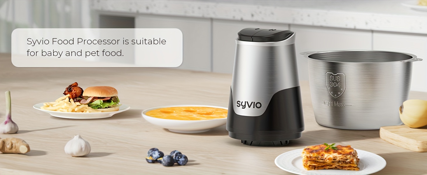 450w food processors with 2 bowls meat grinder 4 bi level blades mini electric food chopper for baby food meat onion vegetables chopper 2 speed christmas gifts Product details 8