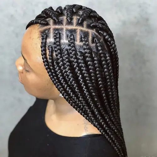 braided hair wigs sold on Temu United States