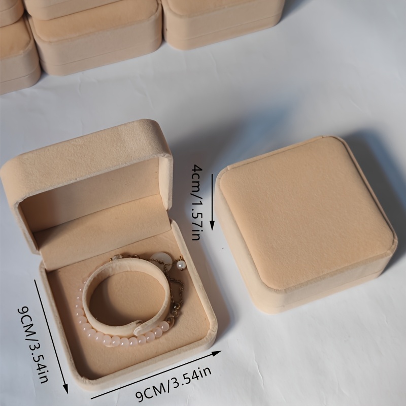2/6/12pcs Velvet Bracelet Box Set, High-End Gift Packaging