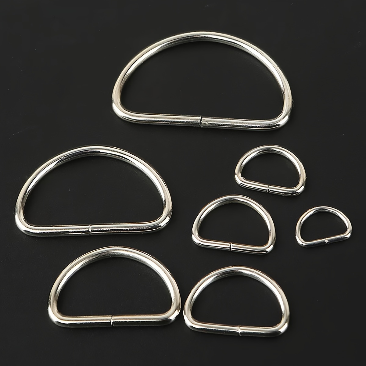 

10pcs D Bag Belt Hanging Ring Bag Hardware Metal Half Handmade Diy Bag Accessories Bag Belt