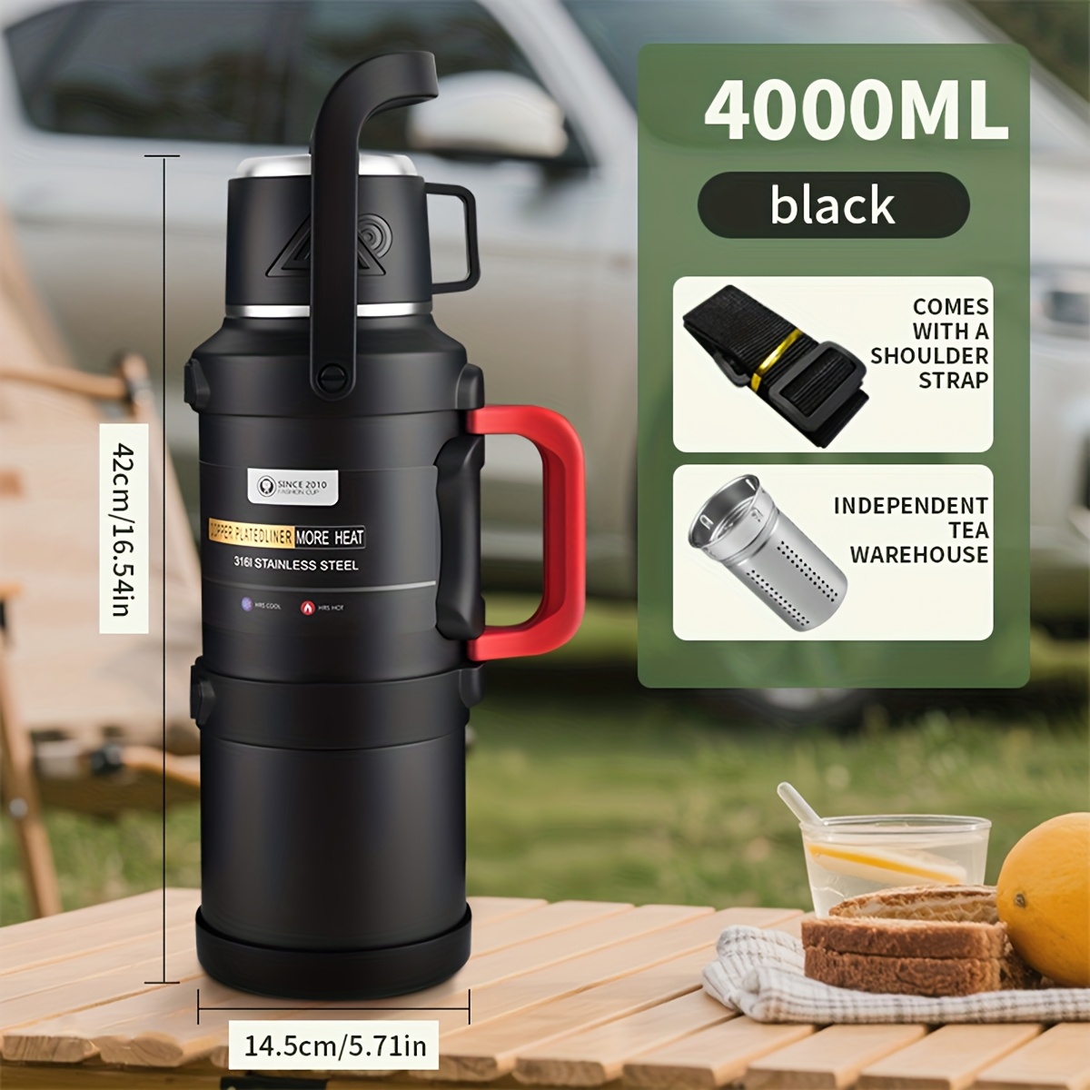 1pc Large Capacity Insulated Bottle, Insulated Kettle, Insulated... product image 19